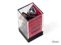 Dice Chessex 7-Dice Set Mini Gemini:  Black-red / Gold