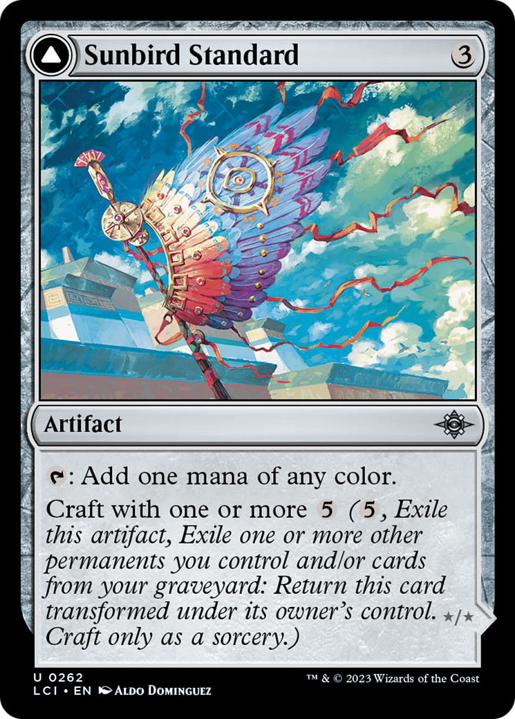 Sunbird Standard // Sunbird Effigy (LCI-262) - The Lost Caverns of Ixalan Foil