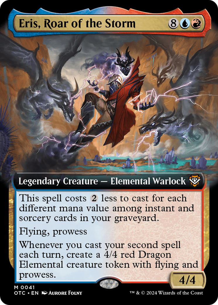 Eris, Roar of the Storm (OTC-041) - Outlaws of Thunder Junction Commander: (Extended Art) Foil
