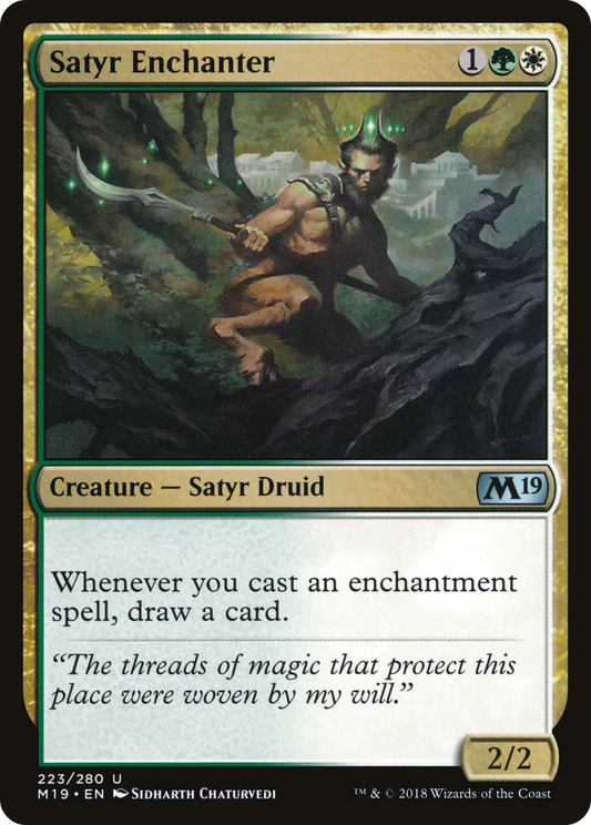 Satyr Enchanter (M19-223) - Core Set 2019