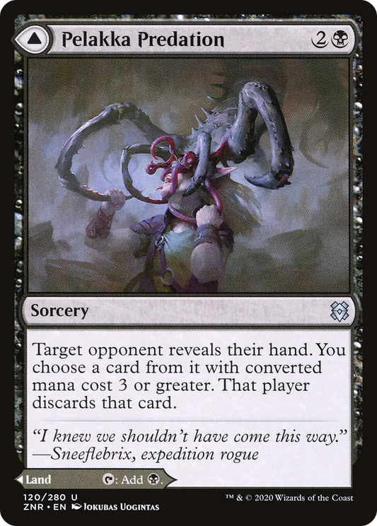 Pelakka Predation // Pelakka Caverns (ZNR-120) - Zendikar Rising Foil