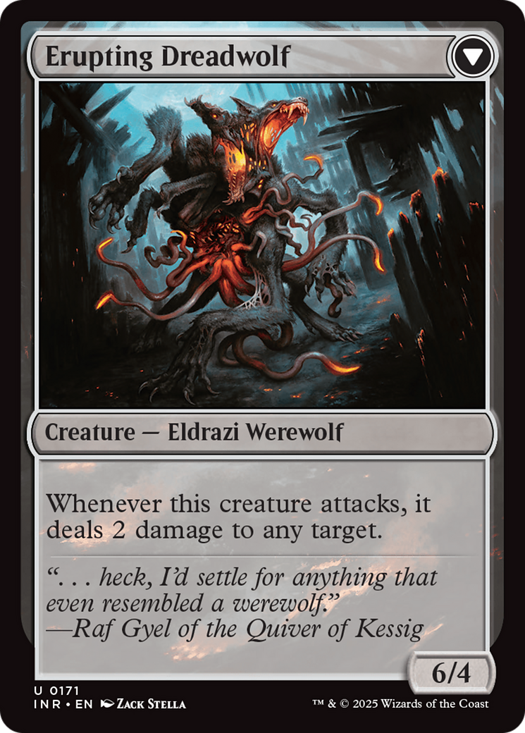 Smoldering Werewolf // Erupting Dreadwolf (INR-171) - Innistrad Remastered