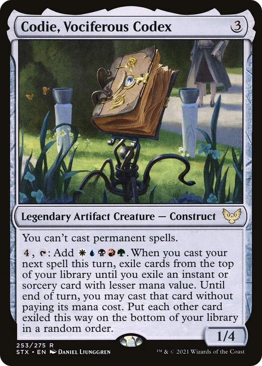 Codie, Vociferous Codex (STX-253) - Strixhaven: School of Mages Foil