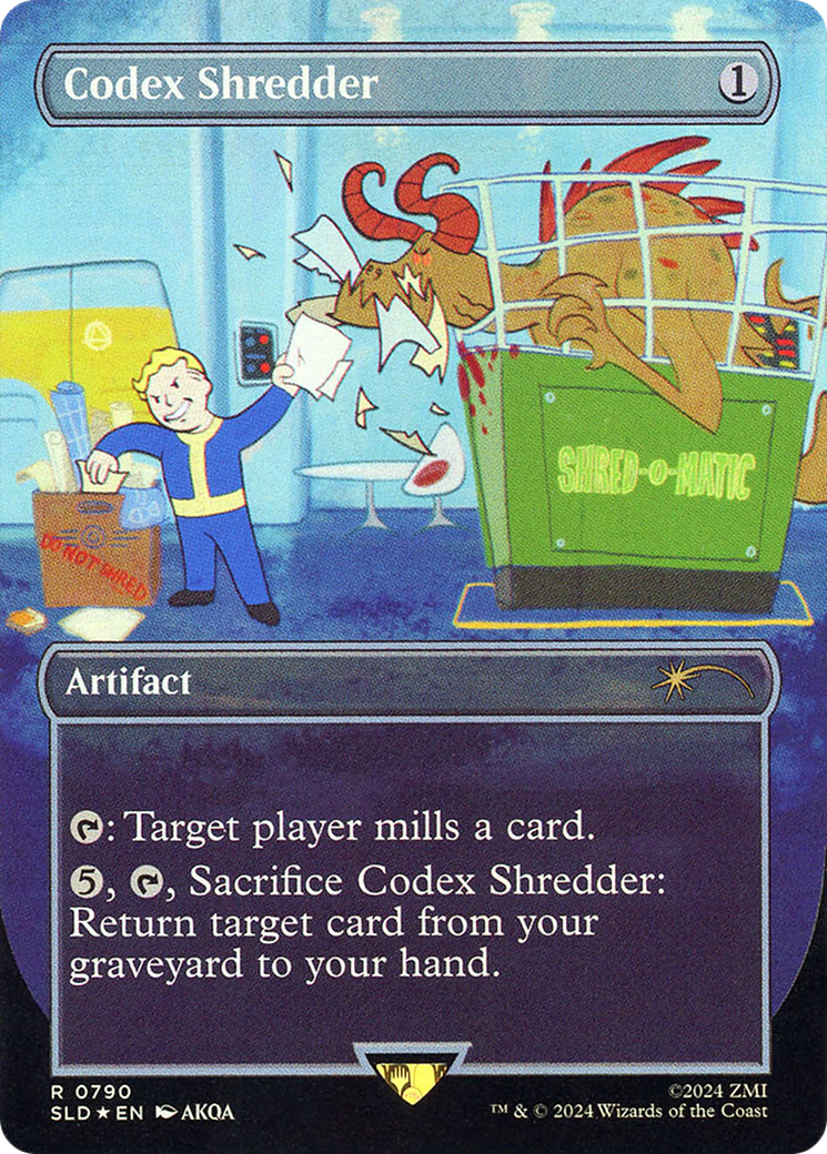 Codex Shredder (SLD-790) - Secret Lair Drop (Borderless) Foil
