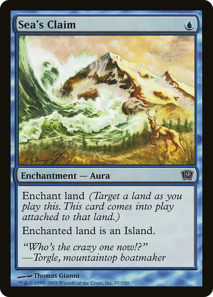 Sea's Claim (9ED-97★) - Ninth Edition Foil