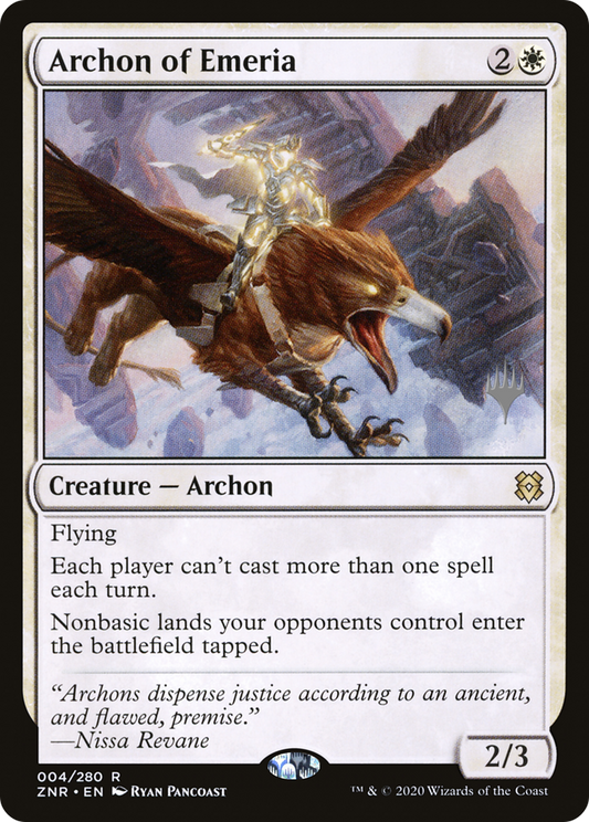 Archon of Emeria (PPZNR-004) - Zendikar Rising Promos Foil