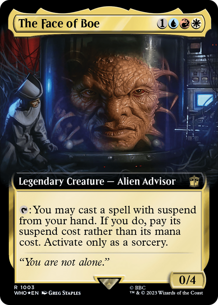 The Face of Boe (WHO-1003) - Doctor Who: (Extended Art) Foil