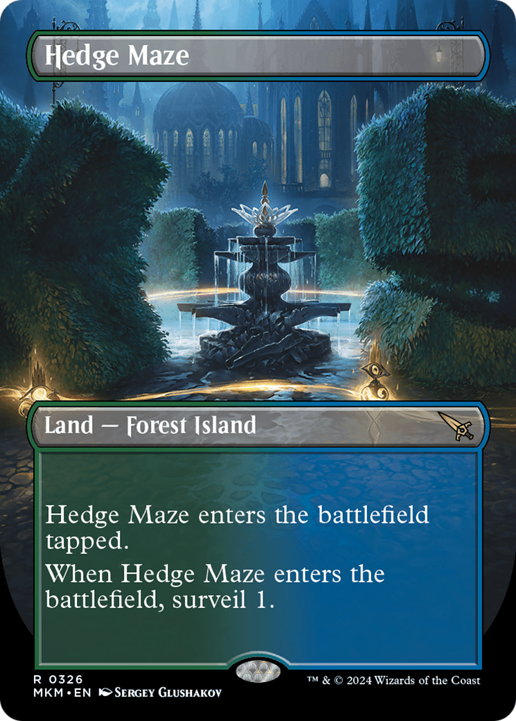 Hedge Maze (MKM-326) - Murders at Karlov Manor (Borderless) Foil