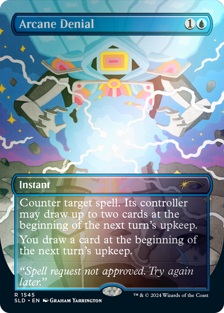 Arcane Denial (SLD-1545) - Secret Lair Drop (Borderless) Foil
