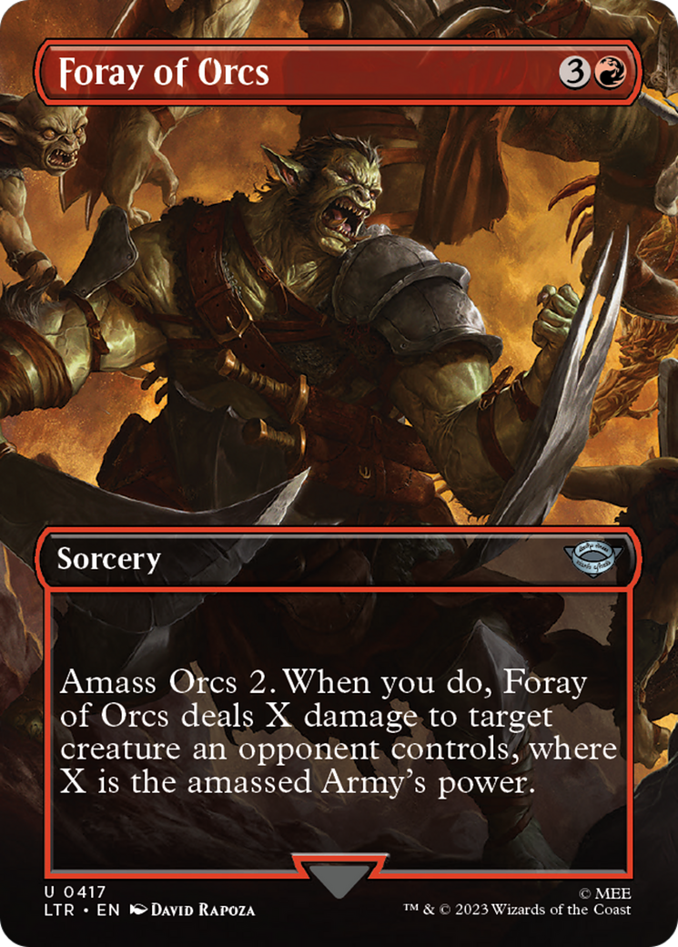 Foray of Orcs (LTR-417) - The Lord of the Rings: Tales of Middle-earth (Borderless) Foil
