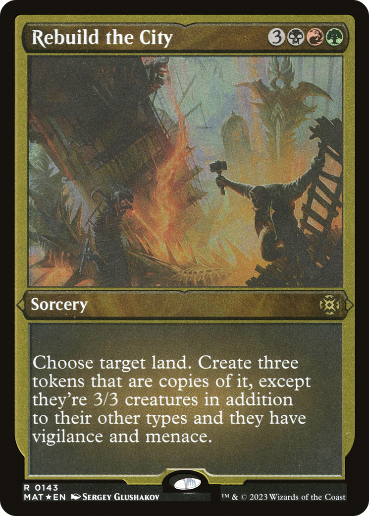 Rebuild the City (MAT-143) - March of the Machine: The Aftermath Etched Foil