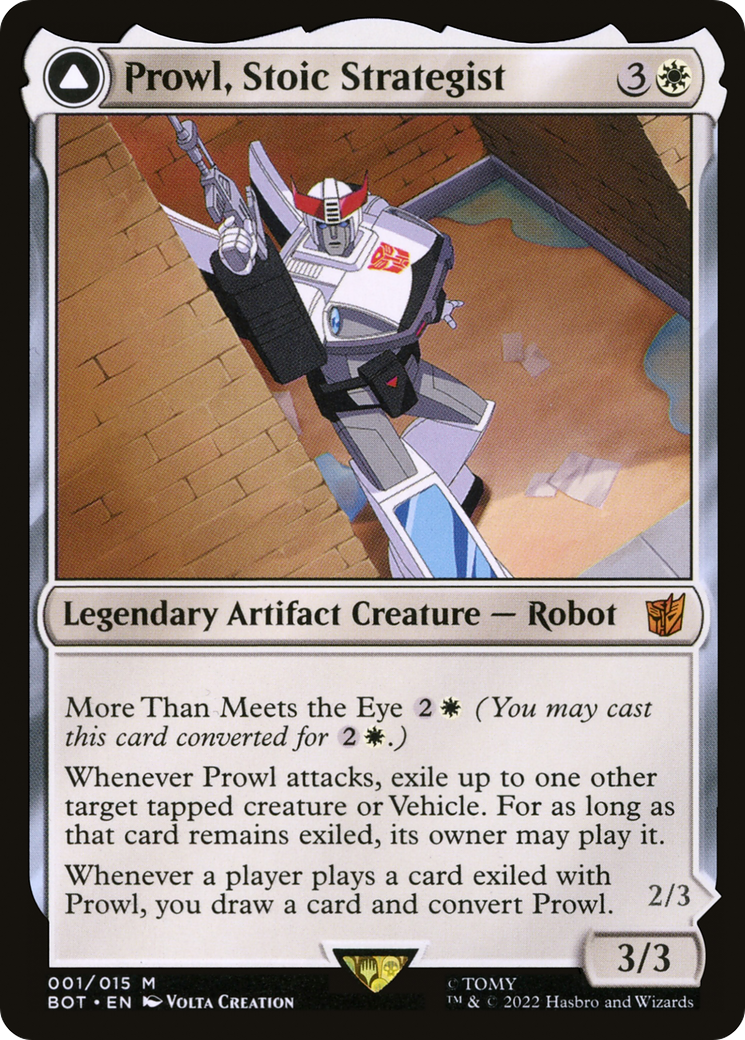 Prowl, Stoic Strategist // Prowl, Pursuit Vehicle (BOT-001) - Transformers