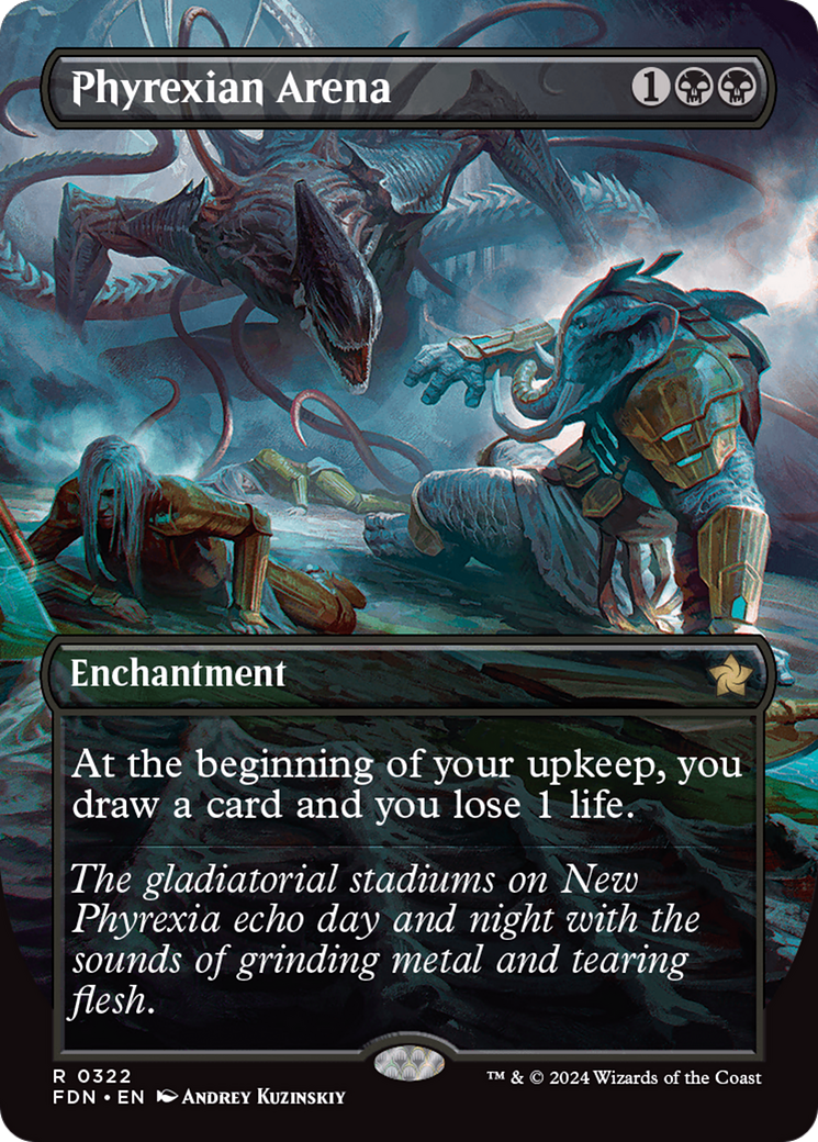 Phyrexian Arena (FDN-322) - Foundations: (enchantment) (Borderless)