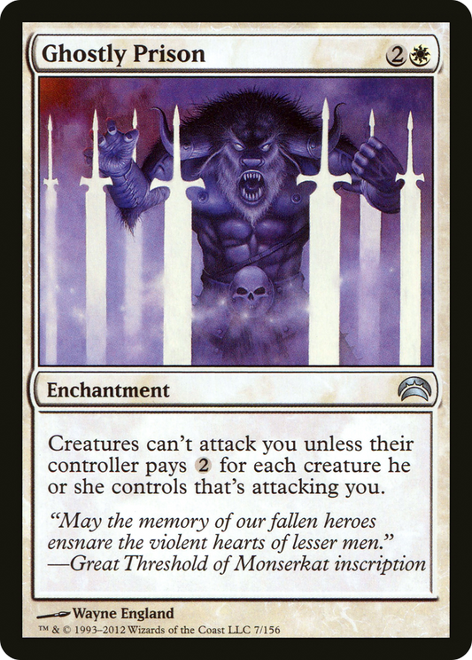Ghostly Prison (PC2-007) - Planechase 2012 Foil