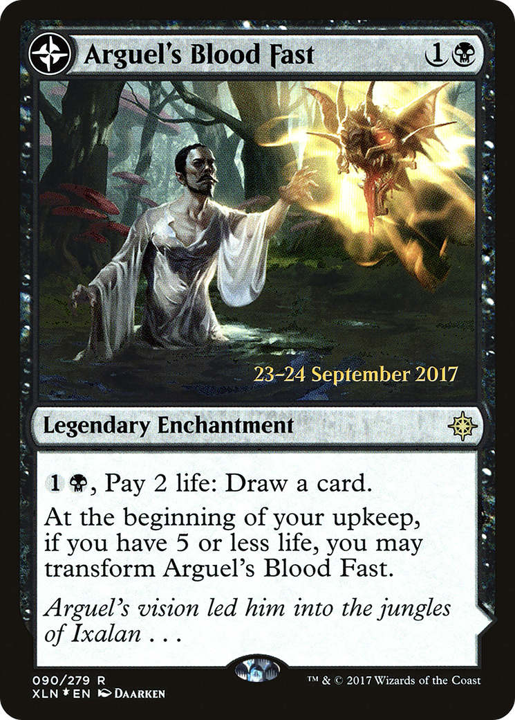 Arguel's Blood Fast // Temple of Aclazotz (PRE-90S) - Ixalan Promos Foil