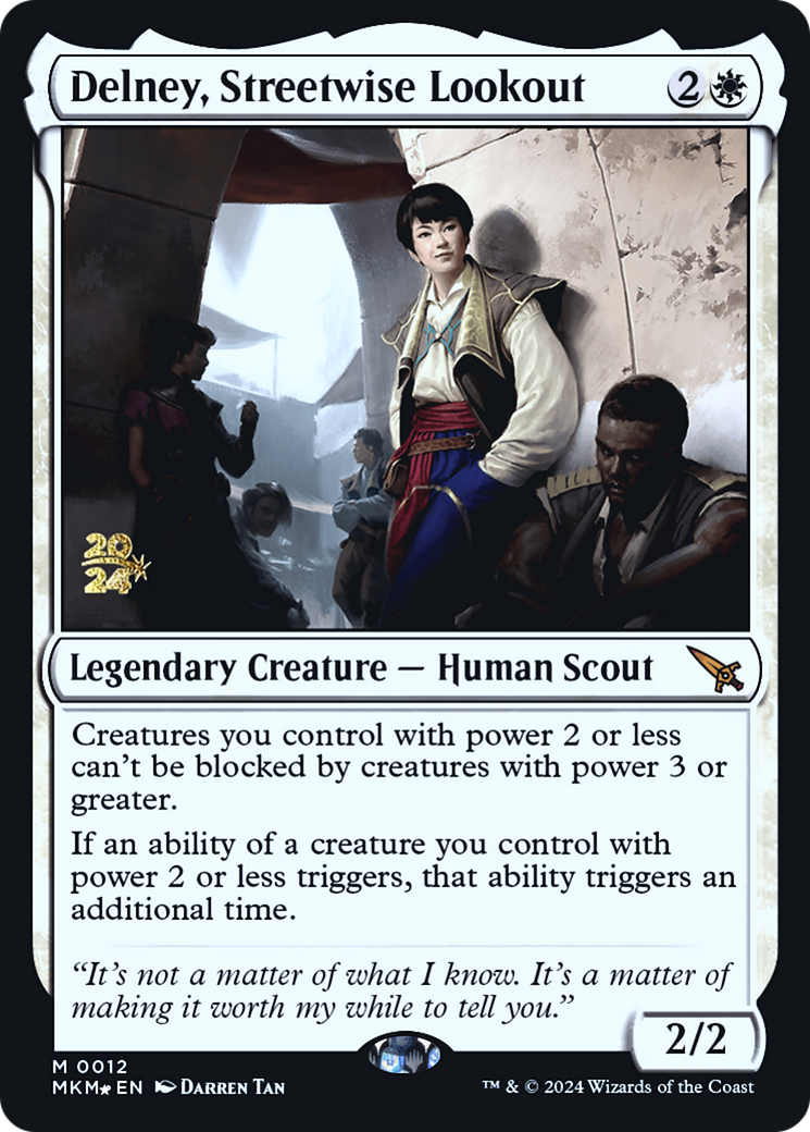 Delney, Streetwise Lookout (PRE-012) - Murders at Karlov Manor Promos Foil
