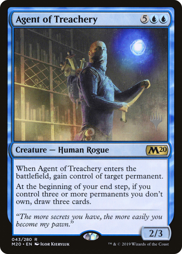 Agent of Treachery (PPM20-43P) - Core Set 2020 Promos Foil