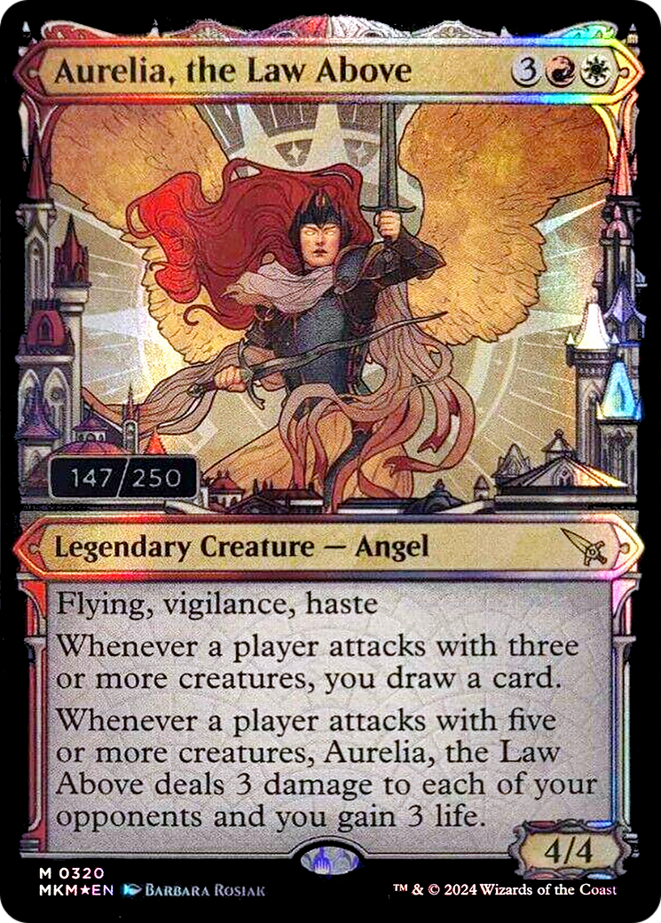 Aurelia, the Law Above (MKM-317Z) - Murders at Karlov Manor: (Showcase) Foil