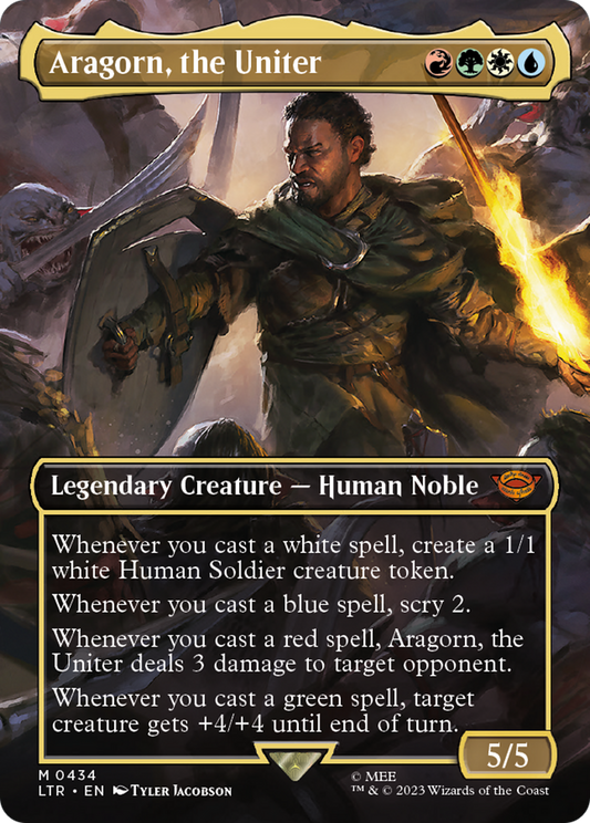 Aragorn, the Uniter (LTR-434) - The Lord of the Rings: Tales of Middle-earth (Borderless) Foil