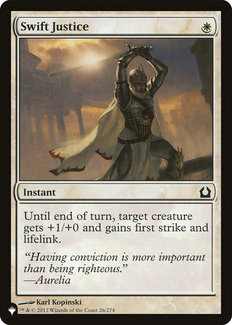 Swift Justice (LIST-26/274) - The List