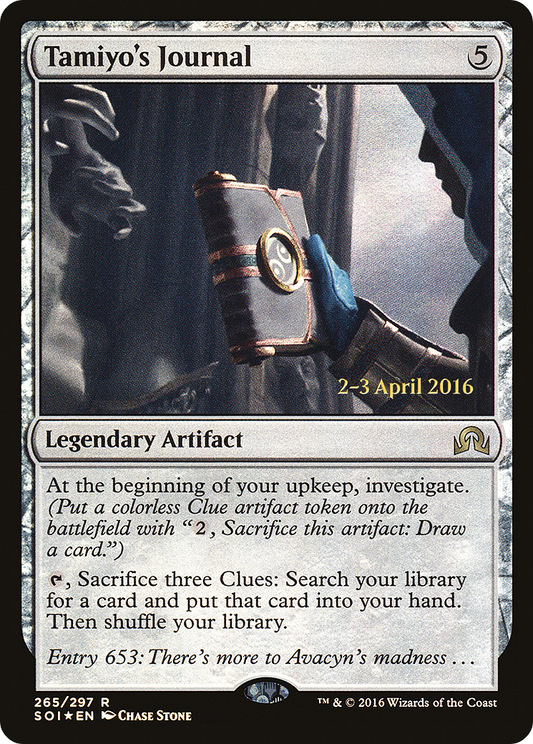 Tamiyo's Journal (PRE-265) - Shadows over Innistrad Promos Foil