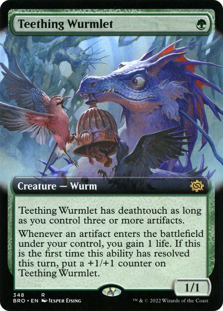 Teething Wurmlet (BRO-348) - The Brothers' War: (Extended Art)