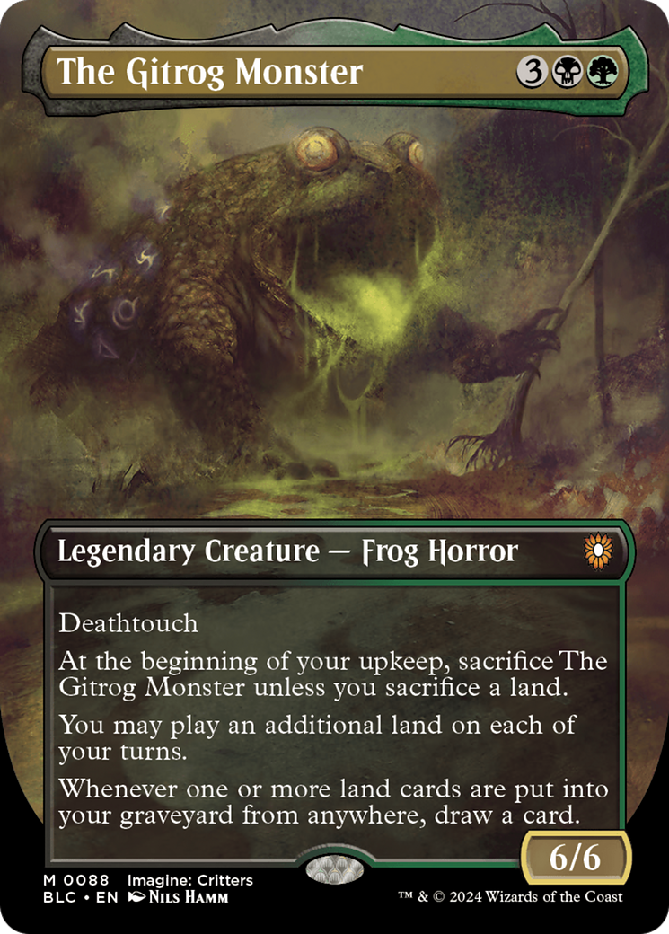 The Gitrog Monster (BLC-088) - Bloomburrow Commander (Borderless) Foil