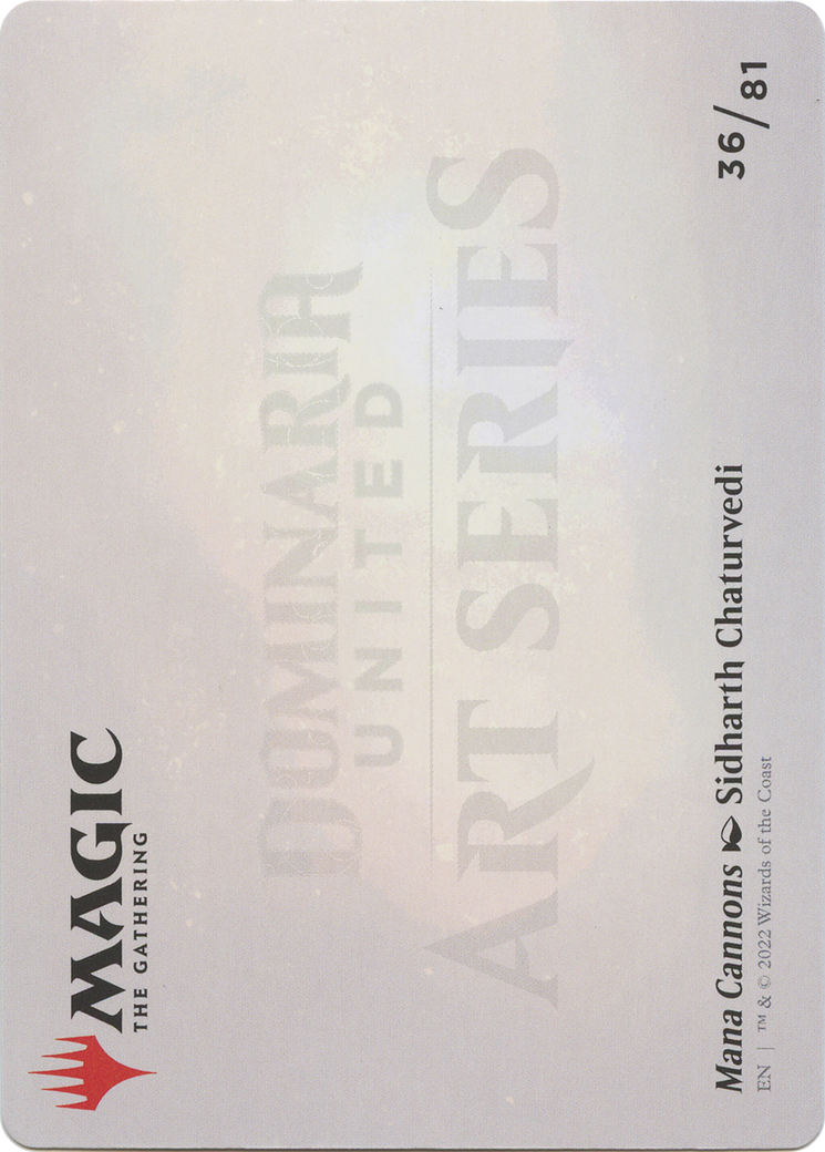 Mana Cannons // Mana Cannons (ADMU-036) - Dominaria United Art Series (Borderless) Foil