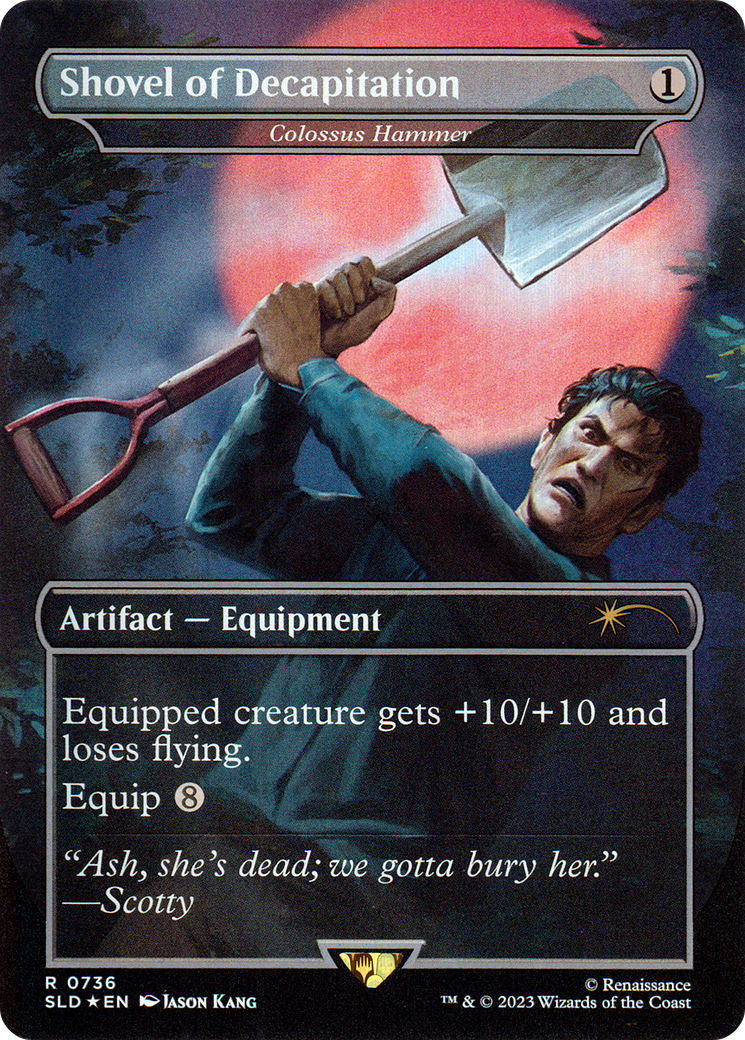 Colossus Hammer (SLD-736) - Secret Lair Drop / Shovel of Decapitation (Borderless)