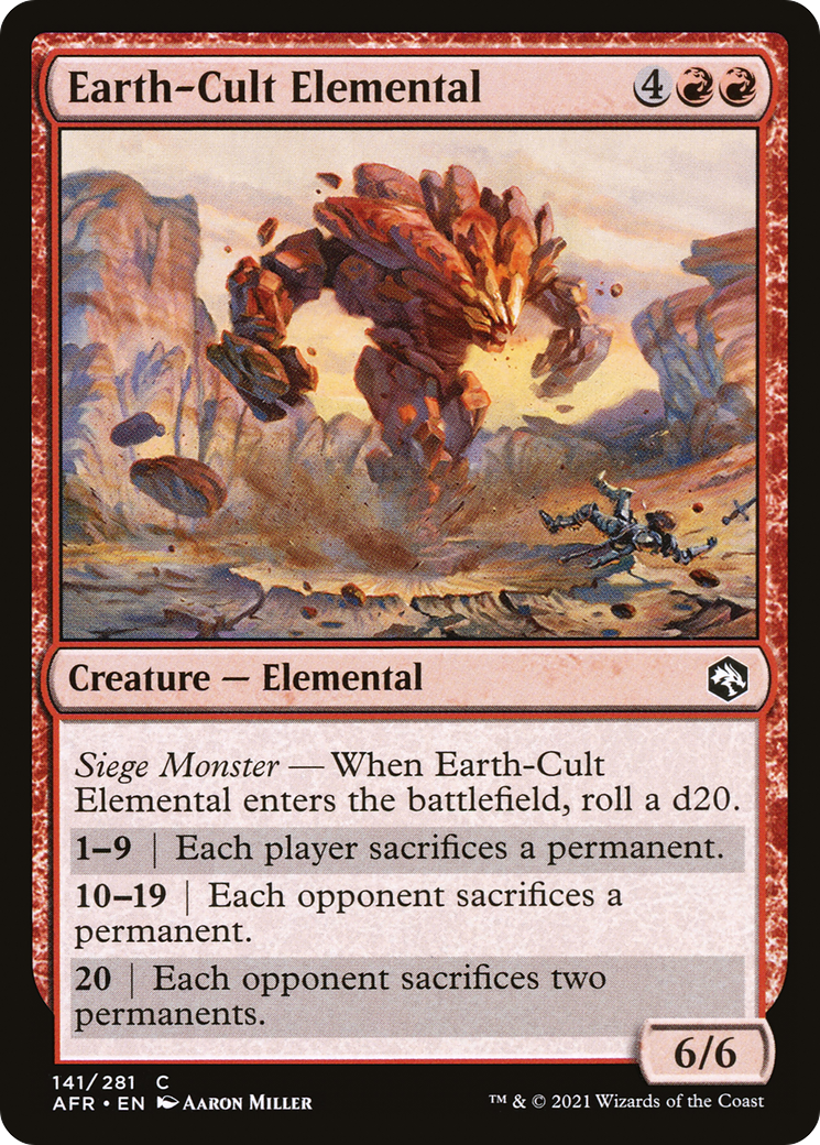 Earth-Cult Elemental (AFR-141) - Adventures in the Forgotten Realms Foil