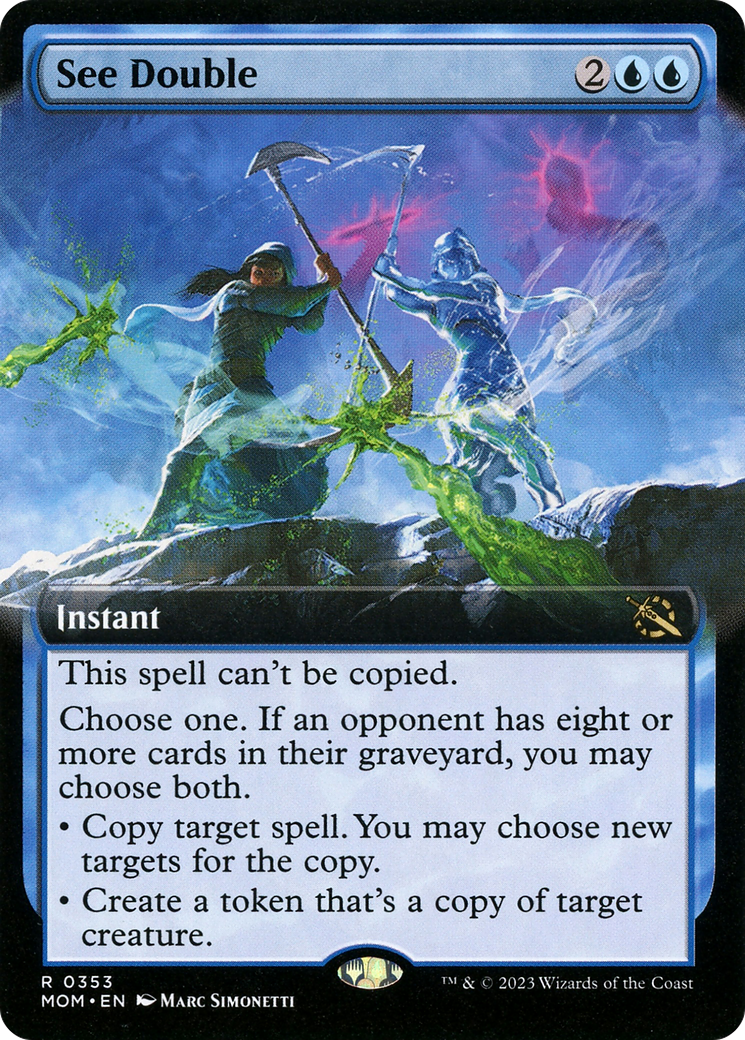 See Double (MOM-353) - March of the Machine: (Extended Art) Foil