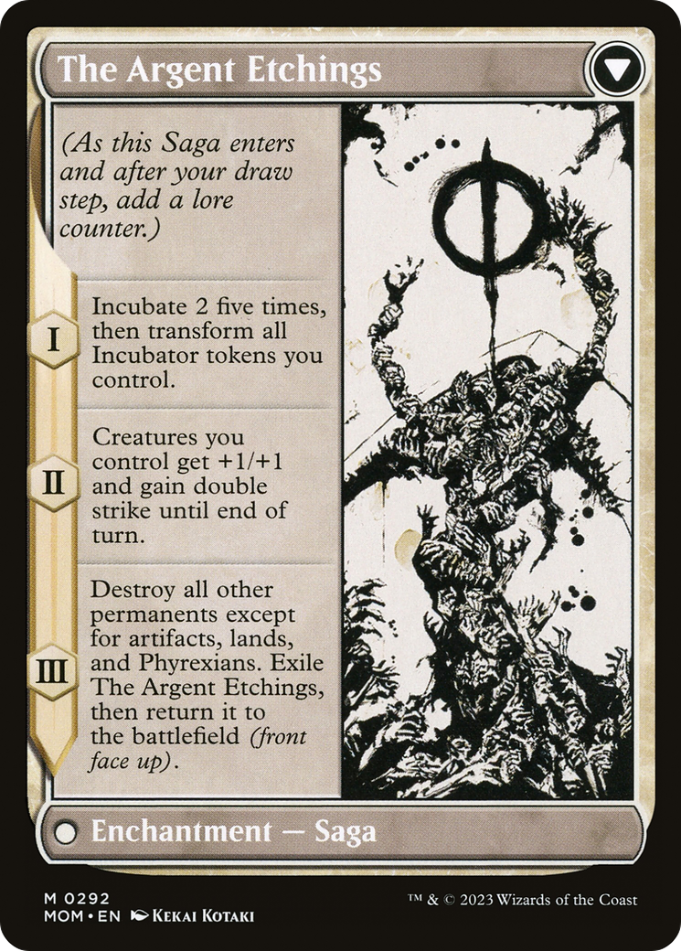 Elesh Norn // The Argent Etchings (MOM-292) - March of the Machine: (Showcase) (Borderless)