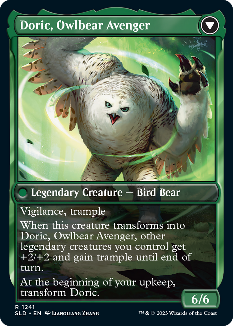 Casal, Lurkwood Pathfinder // Casal, Pathbreaker Owlbear (SLD-1241) - Secret Lair Drop