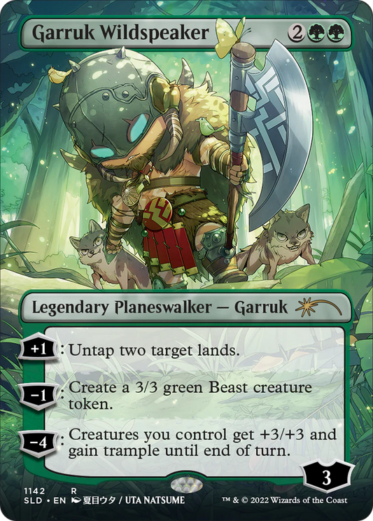Garruk Wildspeaker (SLD-1142) - Secret Lair Drop (Borderless) Foil