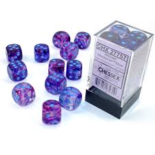 Dice Chessex 12D6 Nebula:  Nocturnal/Blue