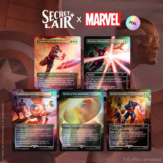 Secret Lair: MARVEL RAINBOW FOIL Captain America