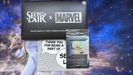 Secret Lair: MARVEL RAINBOW FOIL Arcane Signet as "Earth's Mightest Emblem"